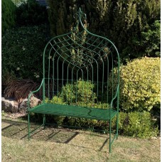 Green high back bench REDUCED TO £225