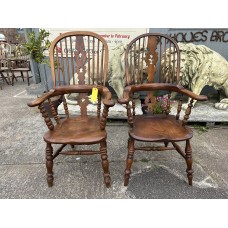 Pair of Broadarm Windsor Chairs