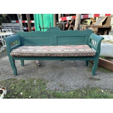 Painted Bench with matching seat cushion