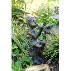 Pixie with Flute Statue