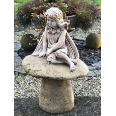 Fairy on Stone Statue