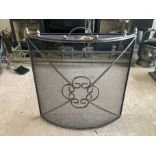 Heavy Antique Pewter Firescreen